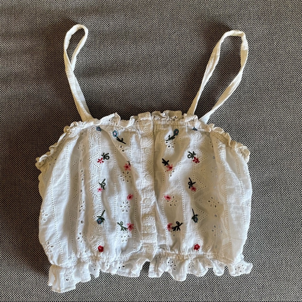 floral crop top
